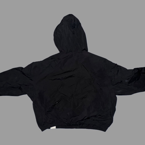 T by Alexander Wang Colorblock Hooded Windbreaker Jacket – Black Blue White XL - Picture 3 of 5